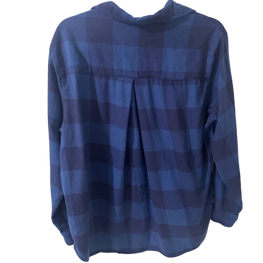 GRAYSON by Frank & Eileen The Hero Women's Plaid Shirt Blue Black, size 4 (L) - Picture 8 of 8